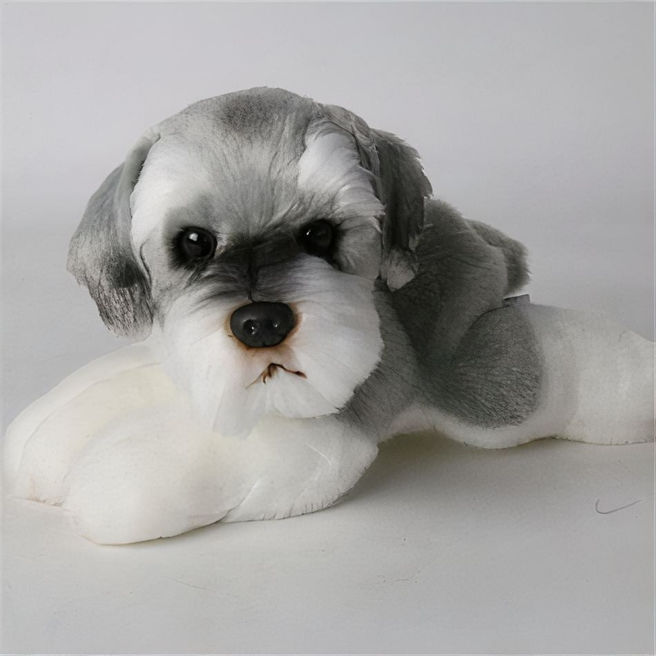 Kuscheltier Hund Weich Grau