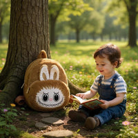 Labubu Style Rucksack Aus Plüsch