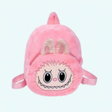 Labubu Style Rucksack Aus Plüsch Rosa