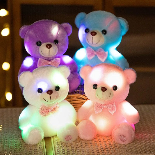 Leuchtender Teddybär Mit Fliege