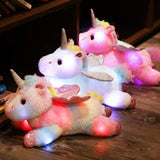 Leuchtendes Einhorn Kuscheltier Bunt