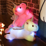 Leuchtendes Einhorn Kuscheltier Bunt