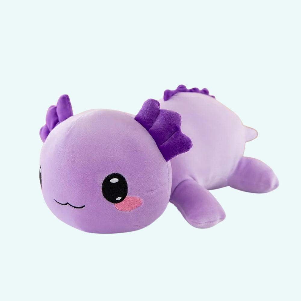 Liegendes Axolotl Kuscheltier