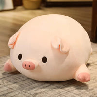 Liegendes Schwein Kuscheltier Mit Offenen Augen 40 cm