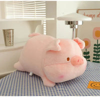Liegendes Schweinchen Kuscheltier 50 cm