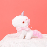 Mini Einhorn Kuscheltier Weiß