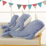 Narwal Kuscheltier XXL 120 cm Blau