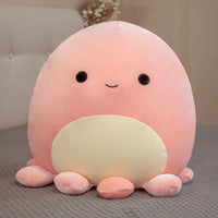 Oktopus Kuscheltier Kissen 80 cm Rosa