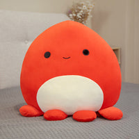 Oktopus Kuscheltier Kissen 80 cm Rot