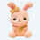 Kuscheltier Hase Orangefarben