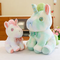 Pastell Einhorn Kuscheltier Regenbogen