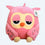 Kuscheltier Eule Pink