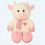 Kuh Kuscheltier XXL Rosa