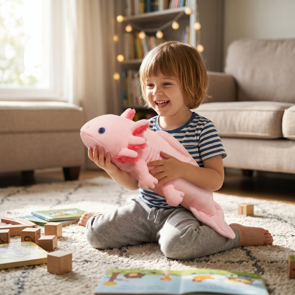Realistisches Axolotl Kuscheltier