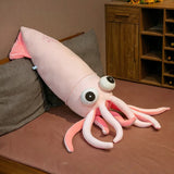 Riesen Tintenfisch Plüschtier Rosa 130 cm
