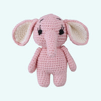 Rosa Häkelelefant Kuscheltier