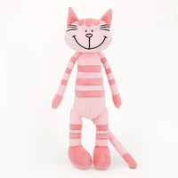 Rosa Kätzchen Kuscheltier Getigert 45 cm