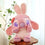 Stitch Kuscheltier Angel Rosa Mit Hasenohren