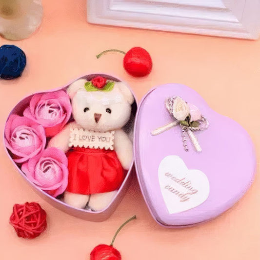 Rosa Teddybär In Geschenkbox