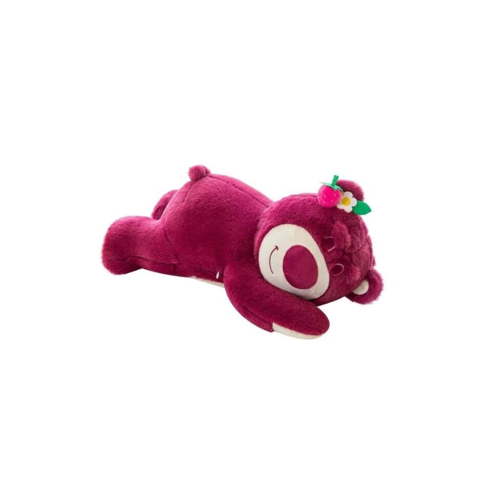 Rosa Teddybär Kissen Kuscheltier 50 cm Lila
