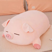 Schlafendes Schwein Kuscheltier Rosa 40 cm