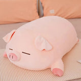 Schlafendes Schwein Kuscheltier Rosa 40 cm