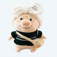 Schwarzes Kuscheltier Schwein