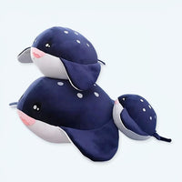 Schwarzes Wal Kuscheltier 70 cm