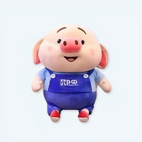 Schwein Kuscheltier Als Handwerker 60 cm