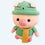 Schwein Kuscheltier In Grüner Kleidung