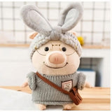 Schwein Kuscheltier Mit Grauem Pullover