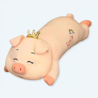 Schwein Kuscheltier Mit Krone 85 cm