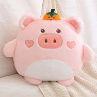 Schwein Kuscheltier Mit Kürbishut