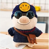 Schwein Kuscheltier Mit Mütze Und Smiley