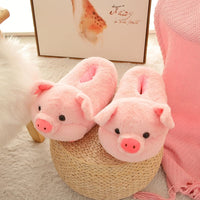 Schweinchen Plüsch Hausschuhe