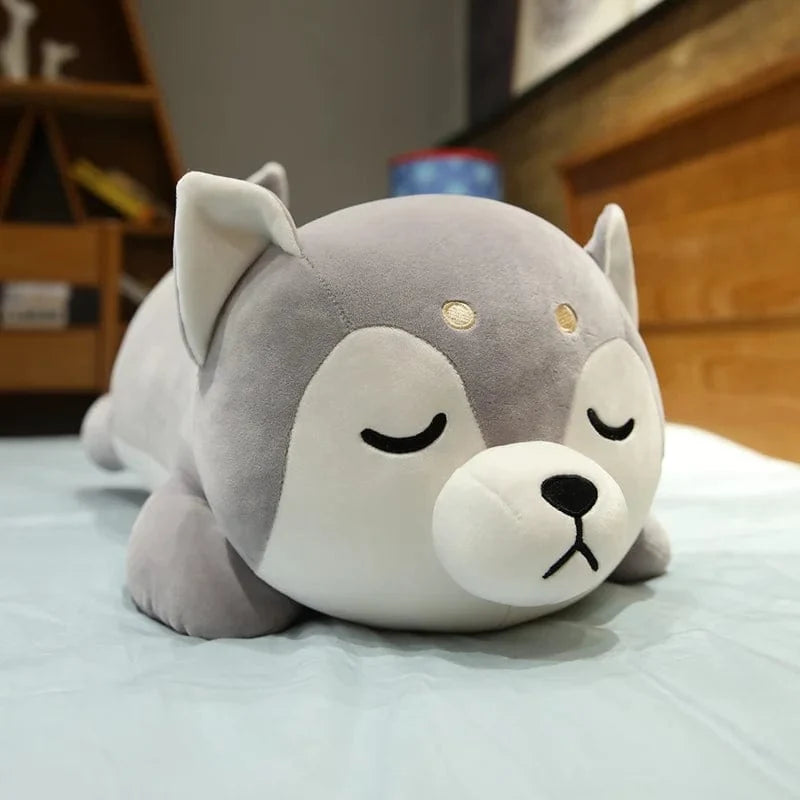 Shiba Inu Kuscheltier Grau