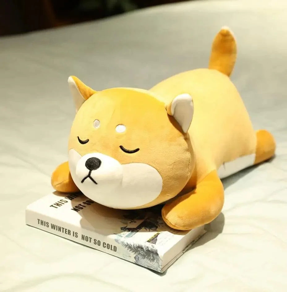 Shiba Inu Kuscheltier Orange Geschlossene Augen 35 cm