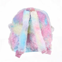 Silberner Einhorn Plüschrucksack