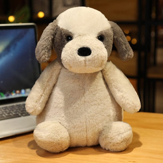 Sitzendes Hellbraunes Hunde Kuscheltier 35 cm
