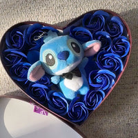 Stitch Plüschtier In Herzbox Mit Rosen