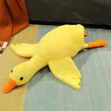 Stofftier Ente 160 cm Gelb