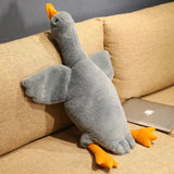 Stofftier Ente 160 cm Grau
