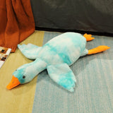 Stofftier Ente 160 cm Blau
