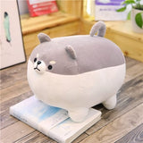 Stofftier Hund 50 cm Grau