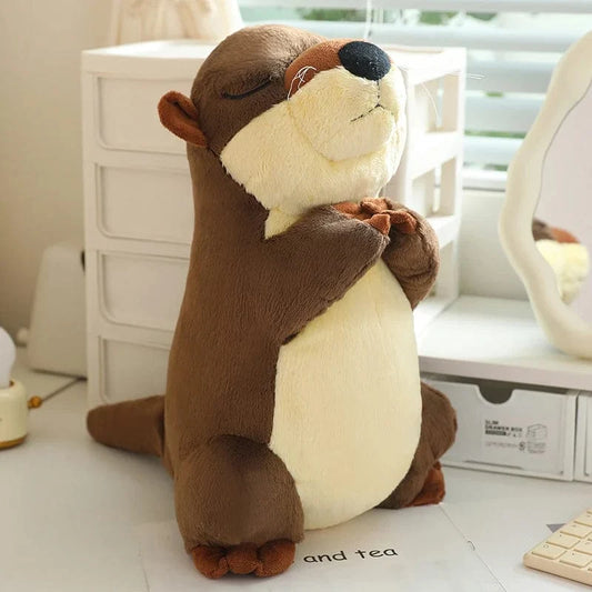 Stofftier Otter Geschlossen 15 cm (Schlüsselanhänger)