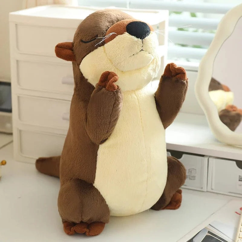 Stofftier Otter Offen 15 cm (Schlüsselanhänger)
