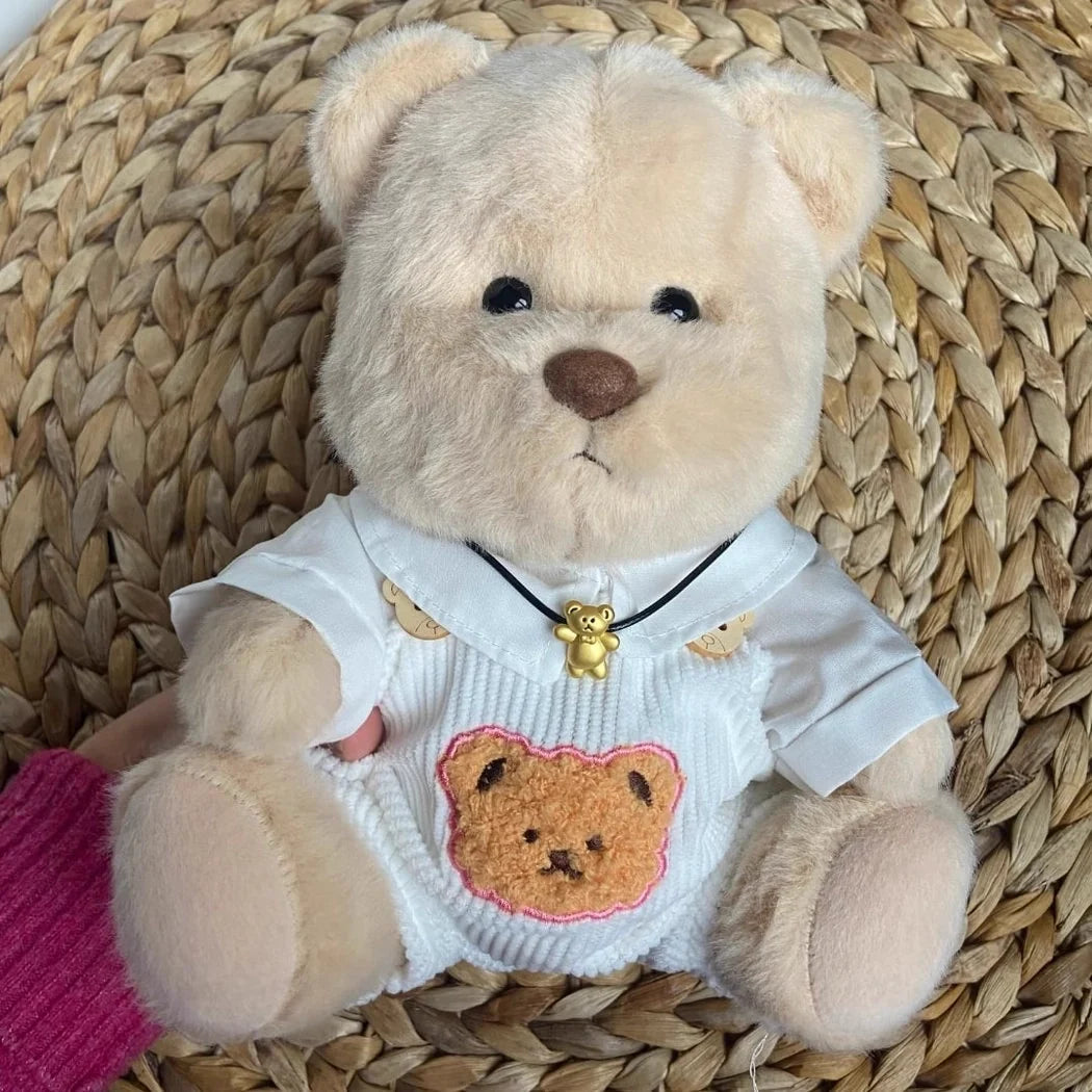 Teddybär Im Weißen Overall