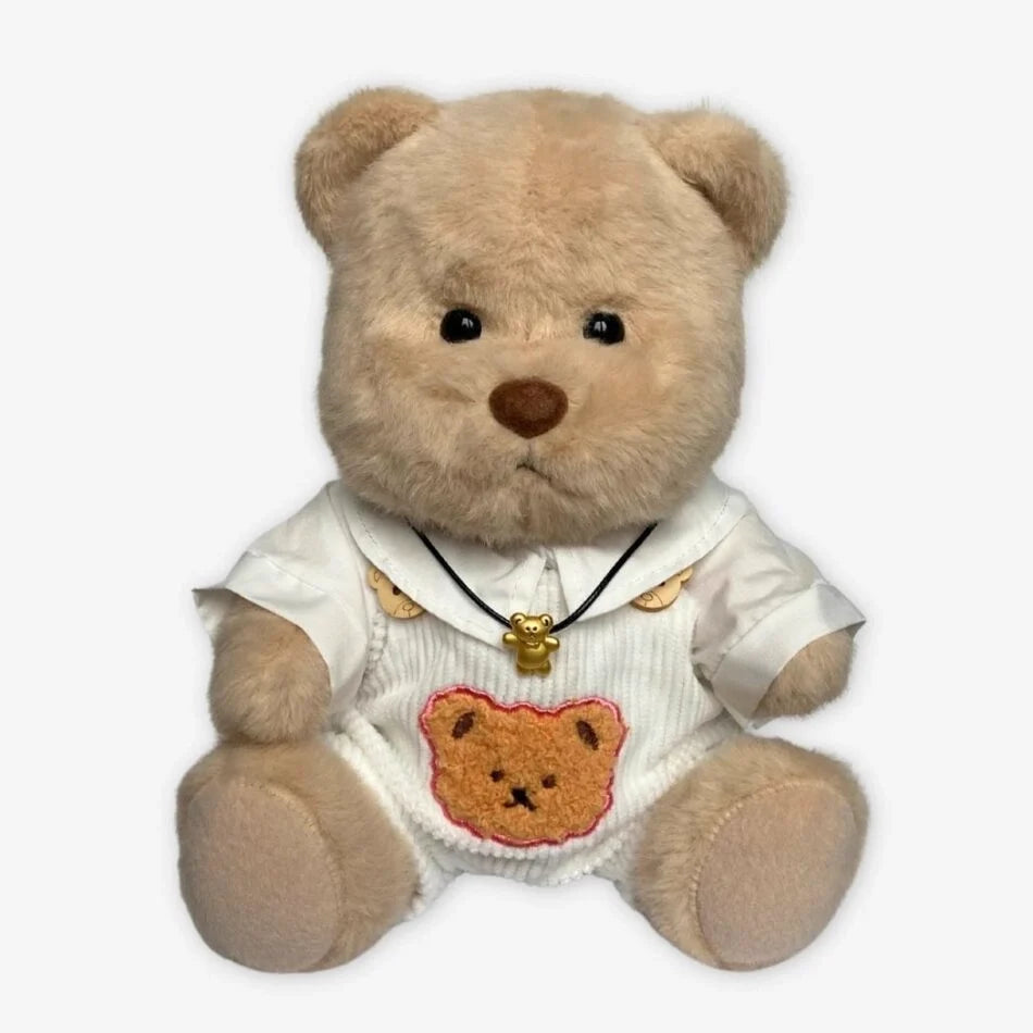 Teddybär Im Weißen Overall Brauner Bär