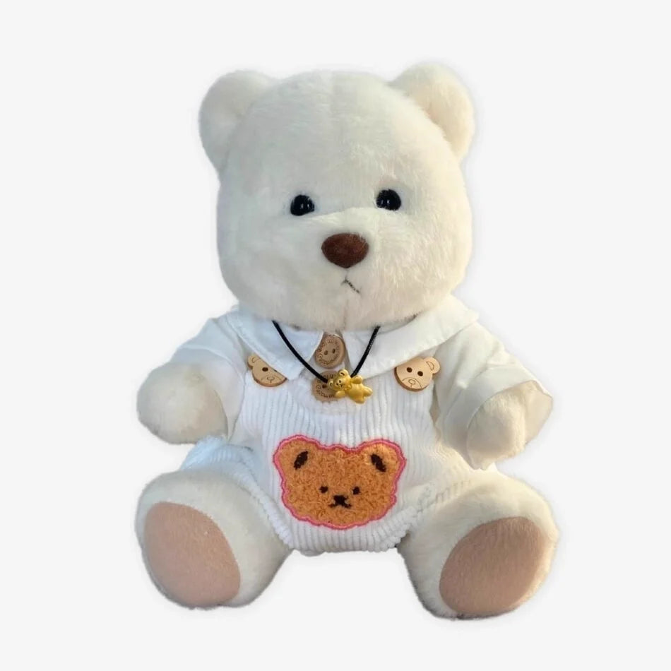 Teddybär Im Weißen Overall Weißer Bär
