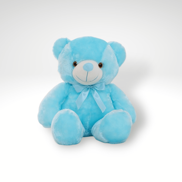 Teddybär Kuscheltier Mit Licht 45 cm Blau